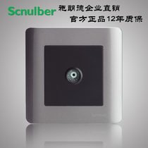 Style Brown switch socket a cable TV TV closed circuit TV socket cable TV socket panel