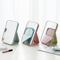 Mirror makeup mirror female folding makeup mirror desktop desktop mirror thickened high-definition mirror student portable dressing mirror