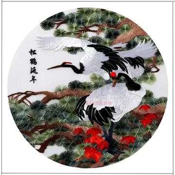 松鹤延年刺绣挂画-松鹤延年刺绣挂画促销价格、松鹤延年刺绣挂画品牌- 淘宝