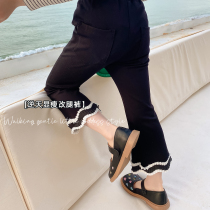 Girl Pants 2022 Spring New Pint Baby Foreign Air Horn Pants Children Dress Children Spring Autumn Casual Pants Tide Children