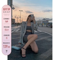  Zhou Xiaoxiong texture gray small suit female early autumn thin section 2021 new goddess fan temperament fashion net infrared cover