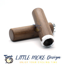 (Small silent X BROMPTON) small cloth modified walnut beech wood solid wood handle bicycle handle