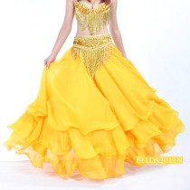 Day special belly dance skirt costume performance suit high-end dress new special three-layer skirt