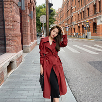 GUOGUOWOMEN fruit fruit family trench coat coat women Spring and Autumn long 2021 new high-end fashion coat