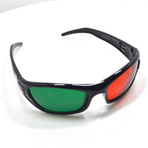 Plastic frame red and green 3D glasses Computer with family red and green 3D stereoscopic glasses can be used multiple times