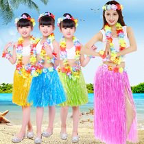 Adult Hawaiian hula skirt Childrens kindergarten environmental protection performance area Material props Seaweed dance performance clothing
