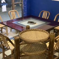 Hot pot frame tripod original ecological bamboo products carbonized bamboo not paint green environmental protection