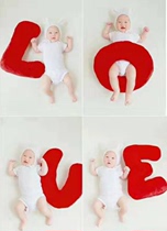 Childrens photography props LOVE letter pillow creative wedding gift wedding wedding gift baby photo props