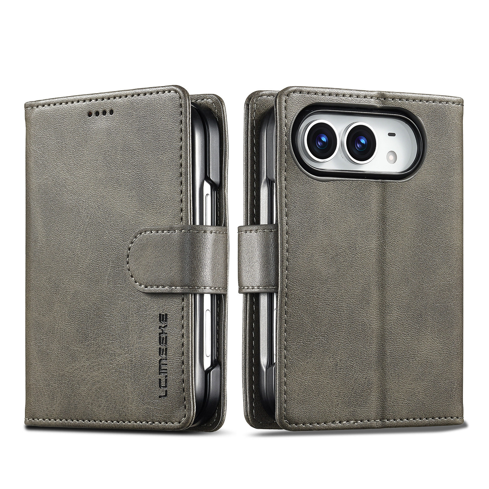 Minimalist Business Flip Card Holder Stand iPhone Case