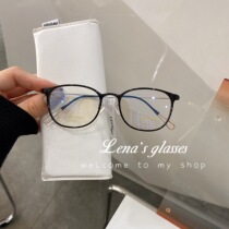 South korea imported glasses super light only 5 8G can be equipped with a flat face square face korea Multi-Color ip plating mirror