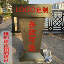 Stainless steel podium speech registration desk residential property security reception desk welcome desk hotel valet parking desk
