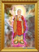 Custom portrait of King Jizo Bodhisattva Buddha statue Photo paper plastic Buddha Bodhisattva Buddha painting portrait photo frame