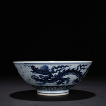 The Ming Xuan Deqing flower sea water dragon grain bowl