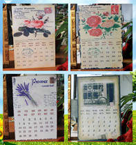 Classic nostalgic painted iron imitation old hanging painting calendar calendar wall hanging