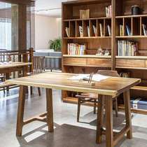 Dongjia walnut desk HT-SZ03A Nordic simple leather solid wood living room complete small apartment actually home
