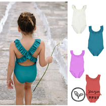 Bud Bud Baby Canopea 21SS Girls cross backless parent-child adult swimsuit is not returnable
