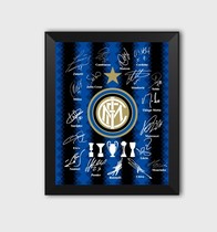 Inter Milan Five Crowns Photo Frame Inter Milan Team Signature Inter Milan Fan Gift Inter Milan Zanetti