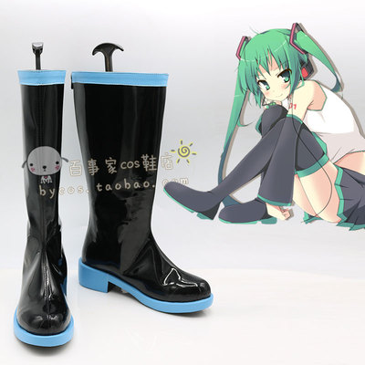 taobao agent V home Hatsune Miku cos shoe anime cosplay boots support viewing picture customization