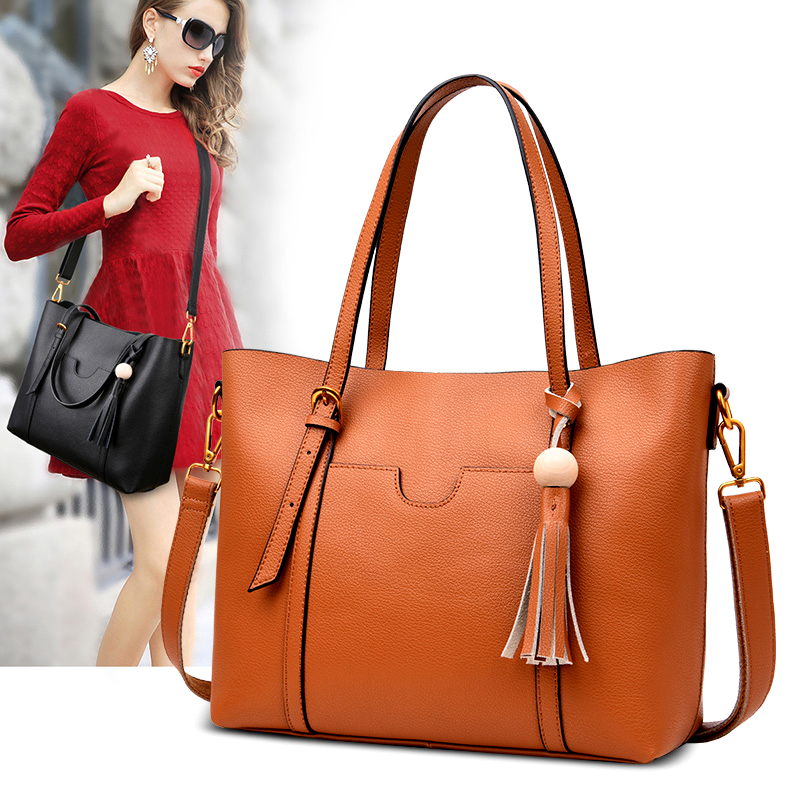 Inme 2019 new single-shoulder leather lady's bag with cattle hide inclined hand bag with large moisture content and large capacity soft pitot bag