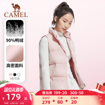 Camel sports light down jacket 2021 Winter new vest womens wear inside set collar vest autumn