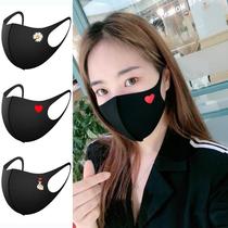 Net Red Star washable air cotton Ice Silk three-dimensional black mask fashion personality dust-proof breathable sunscreen male and female God