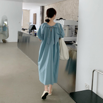 Senior sense pregnant summer dress out of fashion summer skirt 2021 new net red summer long dress