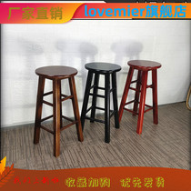 High stool bar chair high stool solid wood bar stool simple bar chair milk tea shop stool home guitar stool