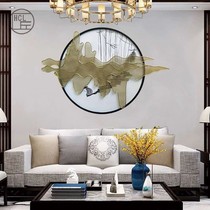 New Chinese hand-painted landscape iron art pendant Home Hotel background wall decoration wall hanging tea room bedroom living room wall decoration