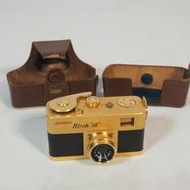 Western Antique Mini Miniature Spy Special Gold Ricoh Ricoh Mechanical Film Camera Golden Fault