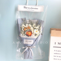 Sunflower star dried flower bouquet ins Net Red birthday gift real flower photo to send girlfriend girlfriend handbag
