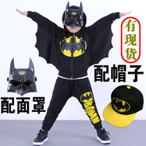 Halloween Cloak Childrens Costume Boys Autumn Set Kindergarten Performance 3 Batman cosplay Clothes