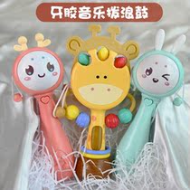 Light rattle can bite hand bell multi-mode newborn baby grasp puzzle music stick childrens toy