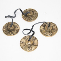 Nepal brass hand-made bell Traditional ethnic percussion bell Yoga supplies Double chime ding Summer bell hit the bell