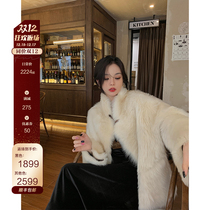 CC fur lifetime second generation two-sided wear new imported Tuscan fur coat women