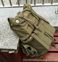 65 Paratrooper backpack outdoor mountaineering backpack mens fine canvas backpack retro large capacity Travel Bag