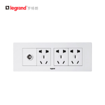 TCL Legrand switch socket Shang super wind 118 type four position panel fifteen 15 hole three plug cable TV