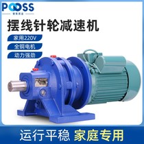 Puth BWD cycloid pinwheel reducer single-phase 220V planetary low-speed lifting mixer copper core Motor Motor Motor