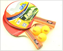 One set of anti-glue ping-pong racket for beginners Ping-pong finished straight shot horizontal shot practice with two sets of double-sided shot