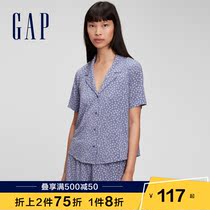 Gap Womens Modal Stretch-Print Loungewear 821692 Spring 2022 New Short-Sleeved Pajamas