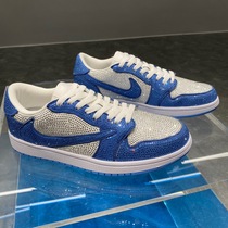 (Mix)Evil Made Barb low blue and white diamond powder sneakers wiwen Yu Shuxin the same model