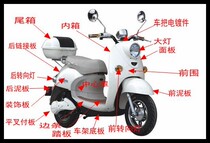 Suitable for Emma turtle shell accessories electric car front wall sheep tram accessories shell plastic parts Universal