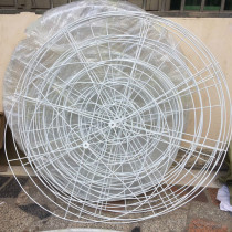 Modern iron frame wedding props Ferris wheel ring wedding ceiling S-shaped pole top wheel iron ring Curtain Road Guide