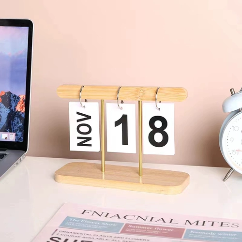 Деревянный календарь декоративный настольный столовой столовый стол времени настольный настольный календарь напоминает бренд детский сад дата продовольственной трансляции реквизит