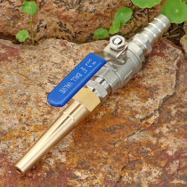 Longer direct water column car wash nozzle with valve hose joint mixer truck tank water pump flushing water gun