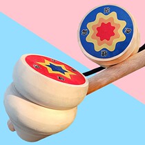 (Applique Apricots Wood Tops) The wooden wooden toy children made of traditional wood ice monkey traditional wood made of wood