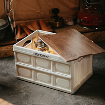 Nordisk big white bear storage box Outdoor camping car trunk storage box Folding finishing camping box