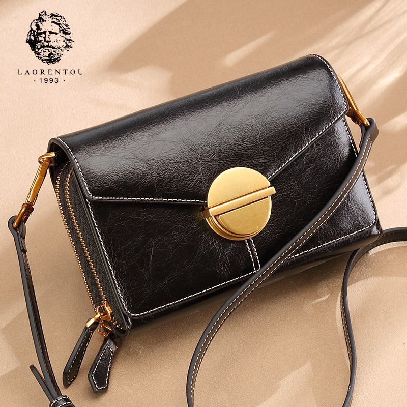 Old man head bag female 2018 new wave fashion Korean version of the explosion section wild Messenger bag leather mini ladies bag