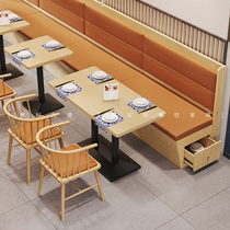 Japanese restaurant Theme restaurant Western restaurant Cafe Milk tea shop Custom wall card seat Sofa table and chair combination