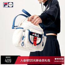 FILA FUSION FILA Chao Brand Shoulder Messenger Bag Women's 2021 Winter New Imitation Lamb Fleece Plush Bag