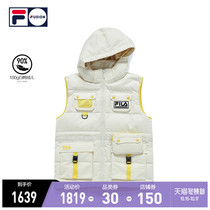 FILA FUSION x WM Fiele Chao brand White Mountain co-name Womens down vest 2021 Winter New